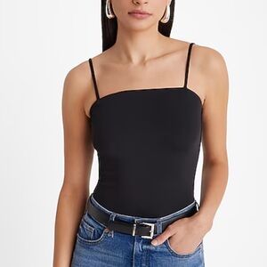 Sleeveless black bodysuit XS